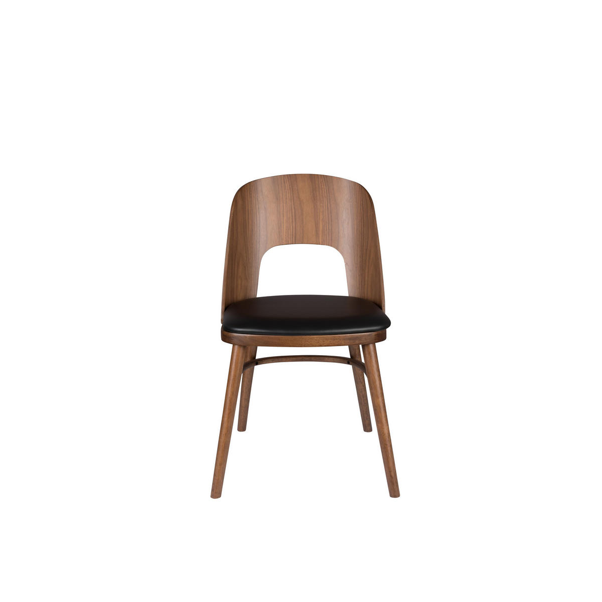 ESSZIMMERSTUHL Talika Braun - 2 er Set - Schwarz/Braun, Holz (45/81.5/59cm) - Dutchbone