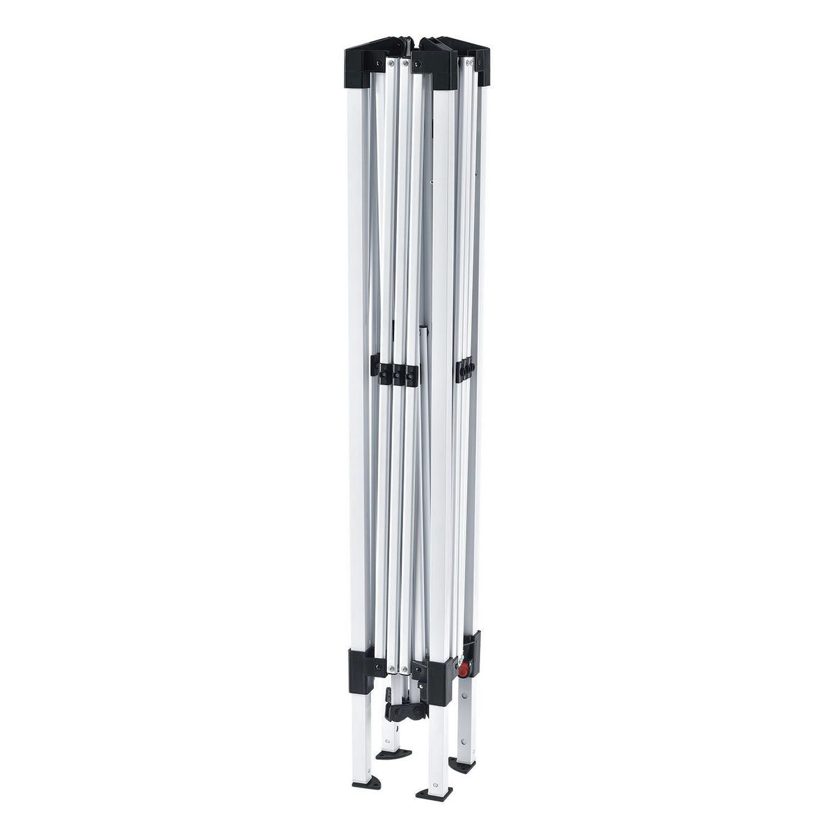 FALTPAVILLON Vivara grau 3x3 m mit Tragetasche - Grau, Metall (300/250/300cm) - Juskys