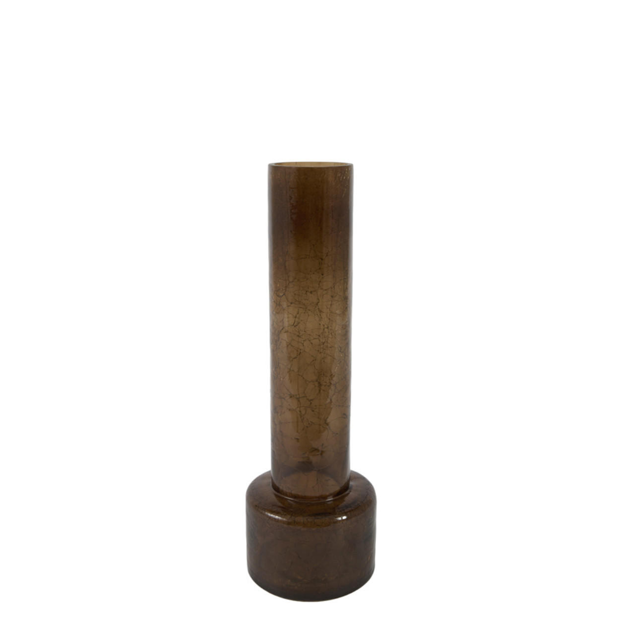 VASE Borando - Braun - 13.5/13.5/40.5 cm - Braun, Glas (40.5cm) - Light & Living