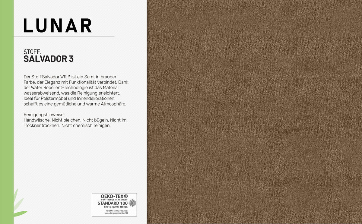 ECKSCHLAFSOFA Lunar Schlafsofa mit Bettkasten, Braun - Braun, Holz (237/166cm) - Panda Möbel