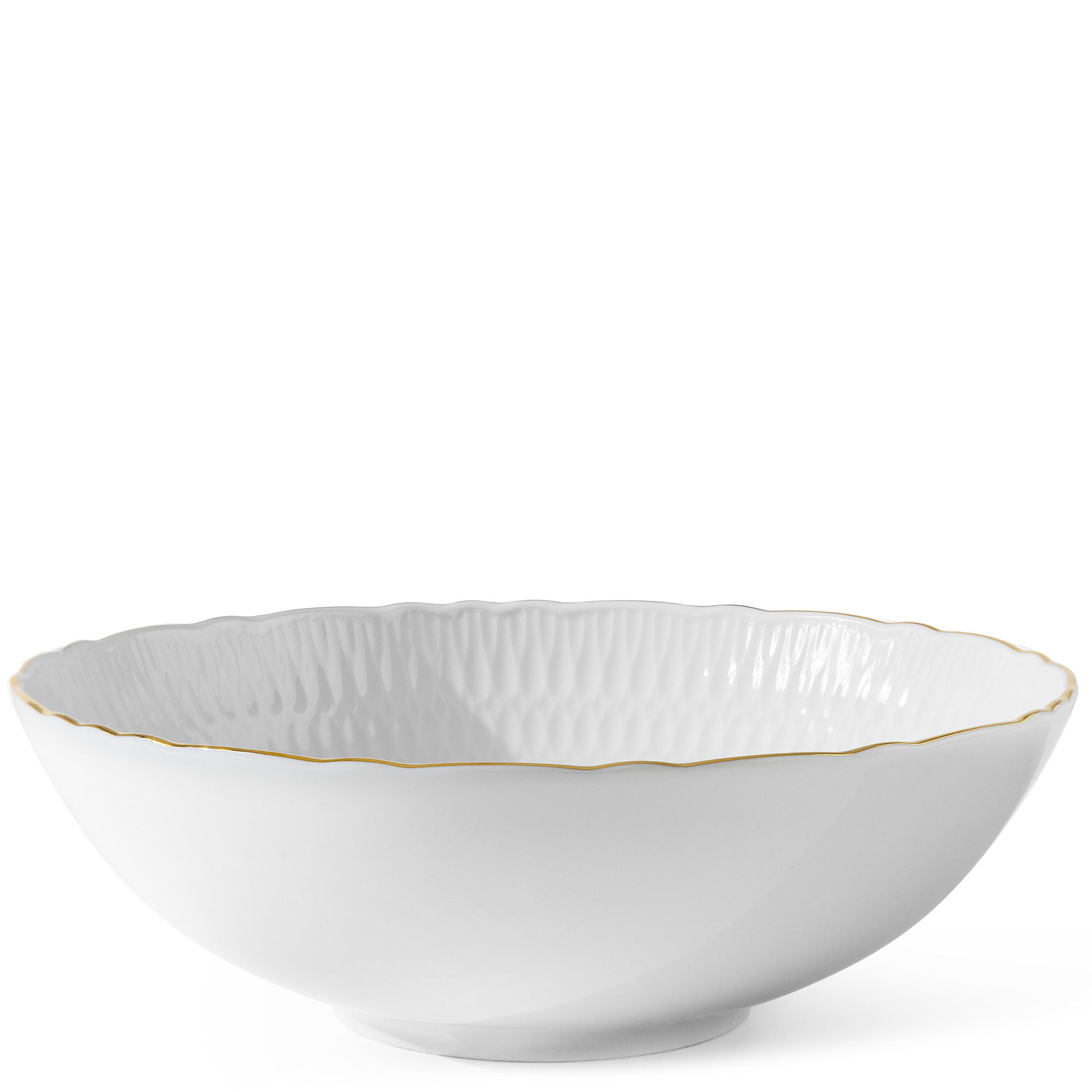 Konsimo® Salatschüssel Weiß 17x7x17 cm