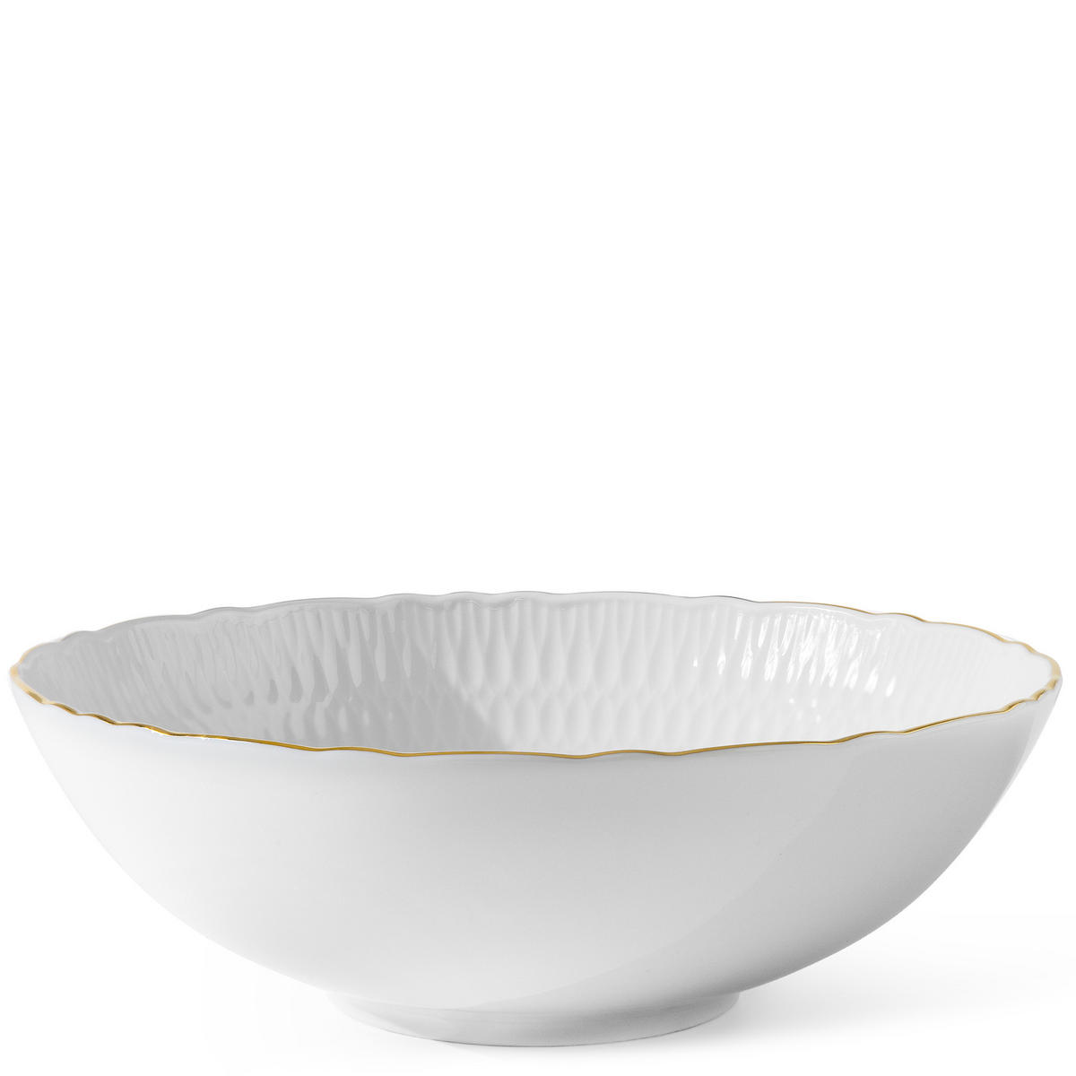 SALATSCHÜSSEL CMIELOW SOFIA GOLDRAND aus Porzellan - Weiß, Keramik (17/17/7cm) - KONSIMO®