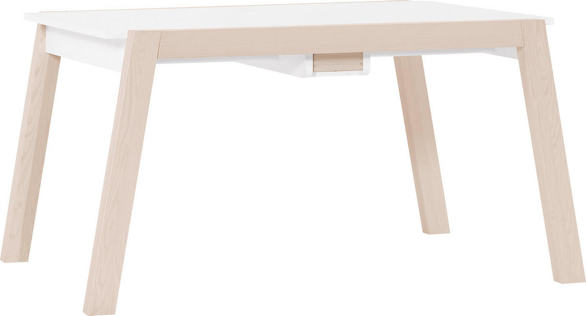 TISCH AUSZIEHBAR SPOT - Weiß, Holzwerkstoff (104/146/76cm)