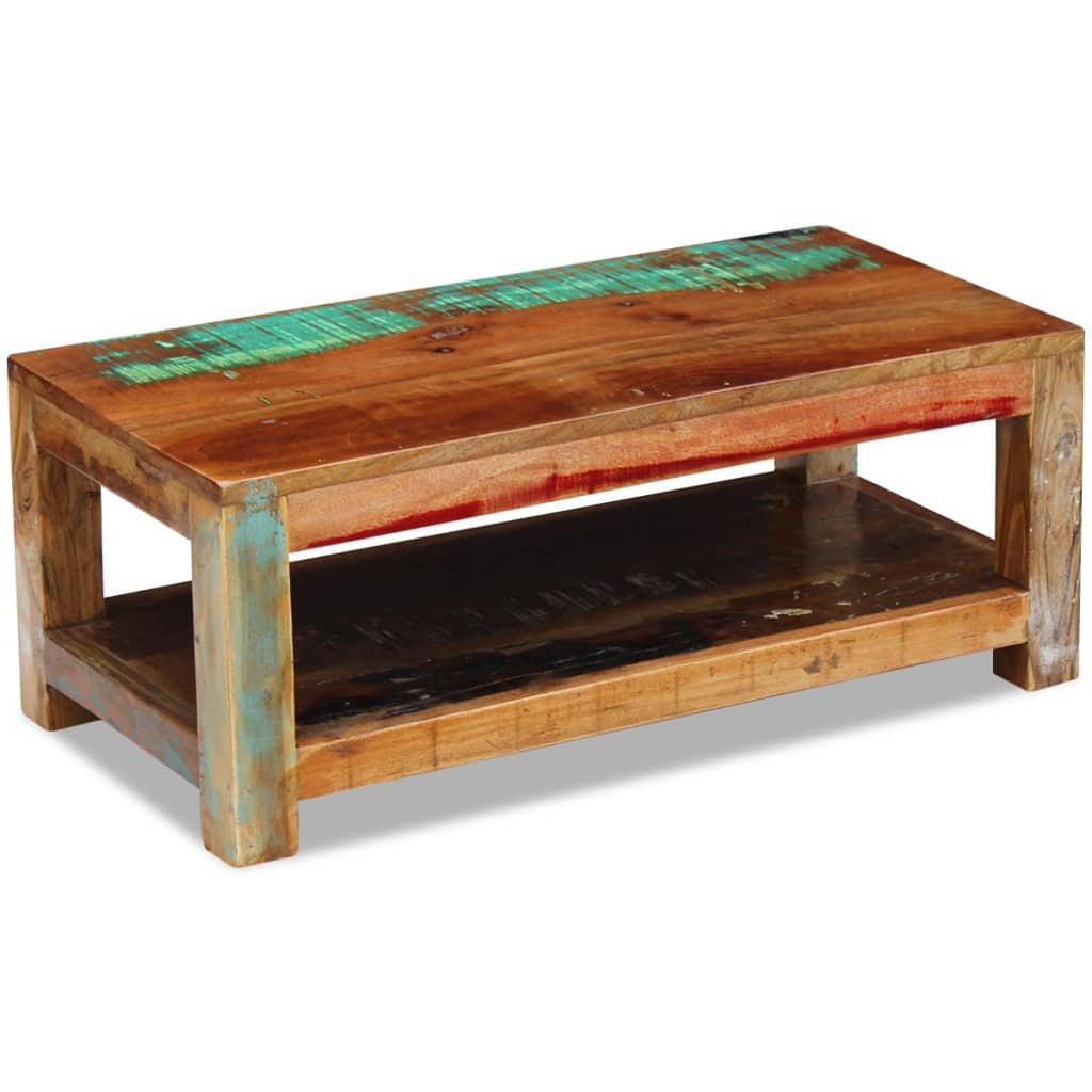 COUCHTISCH Altholz Massiv 90x45x35 cm - Braun, Holzwerkstoff (90/90/35cm) - furnicato