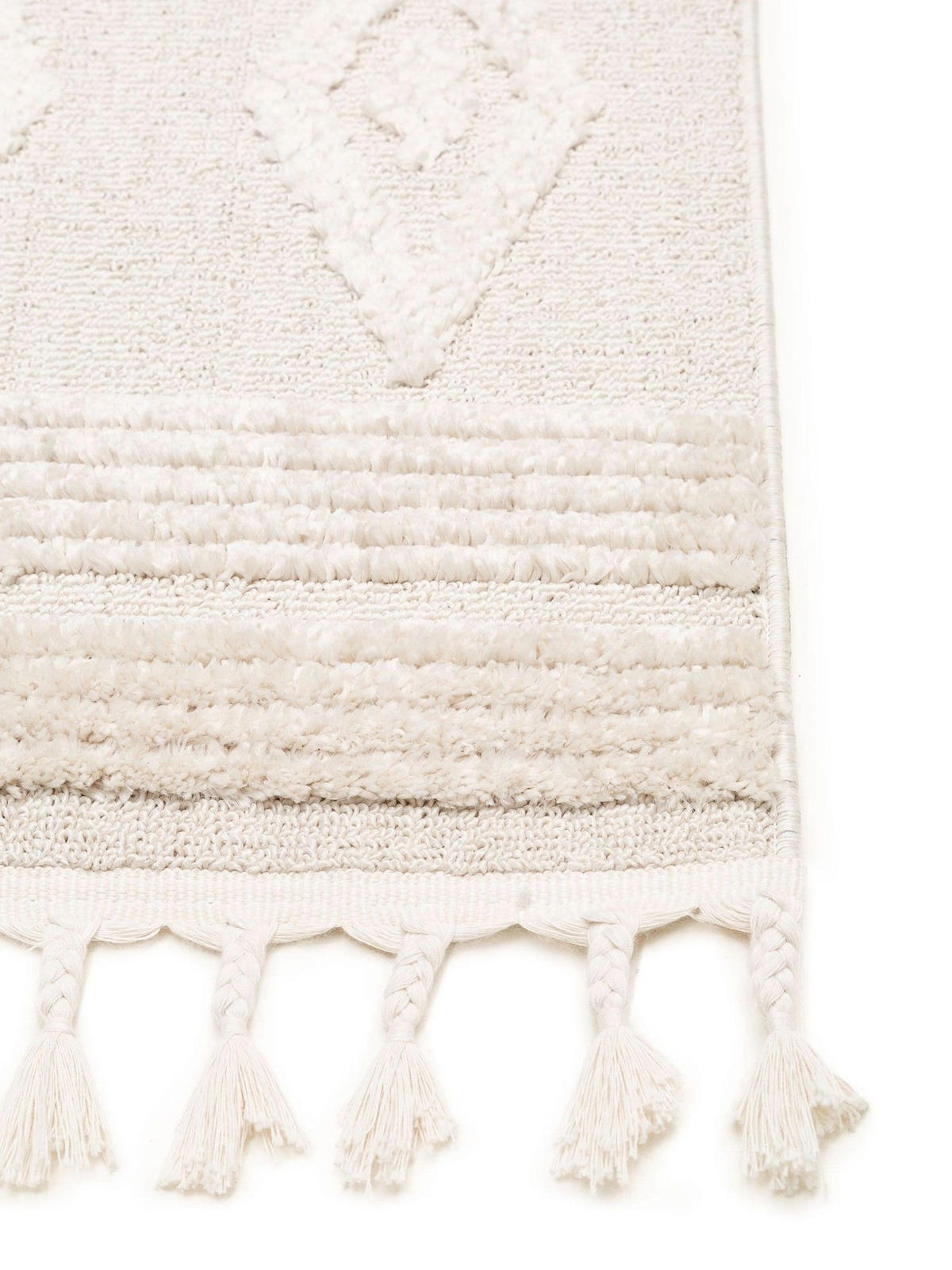 TEPPICH Teppich Oyo Beige - Beige, Textil (120/1cm) - KUNSTLOFT