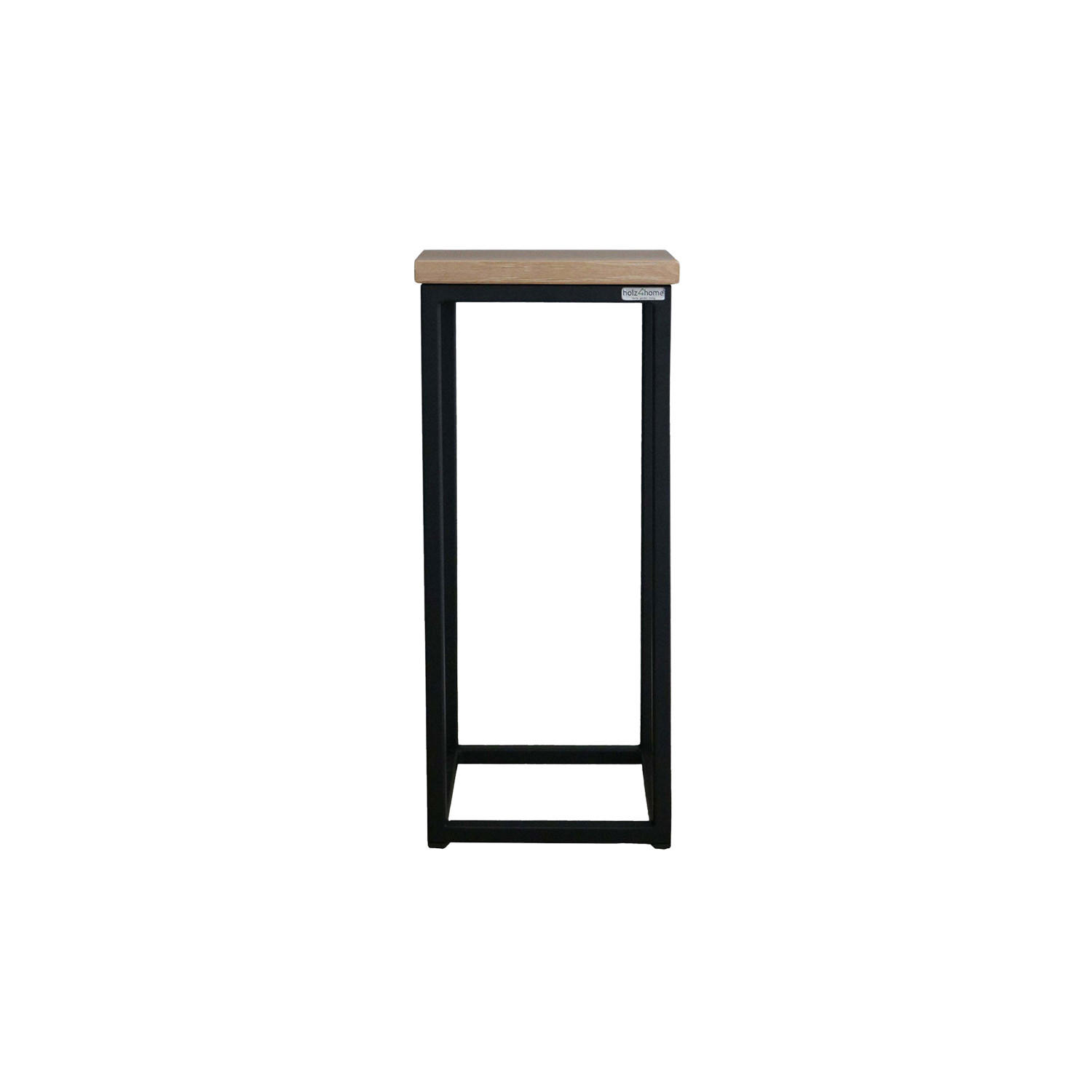 BLUMENSTÄNDER - Sonoma / Schwarz - Höhe: 50cm - Schwarz, Metall (21/21/50cm) - holz4home