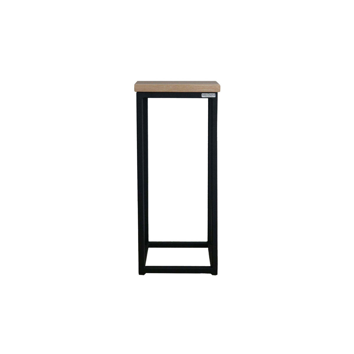 BLUMENSTÄNDER - Sonoma / Schwarz - Höhe: 50cm - Schwarz, Metall (21/21/50cm) - holz4home