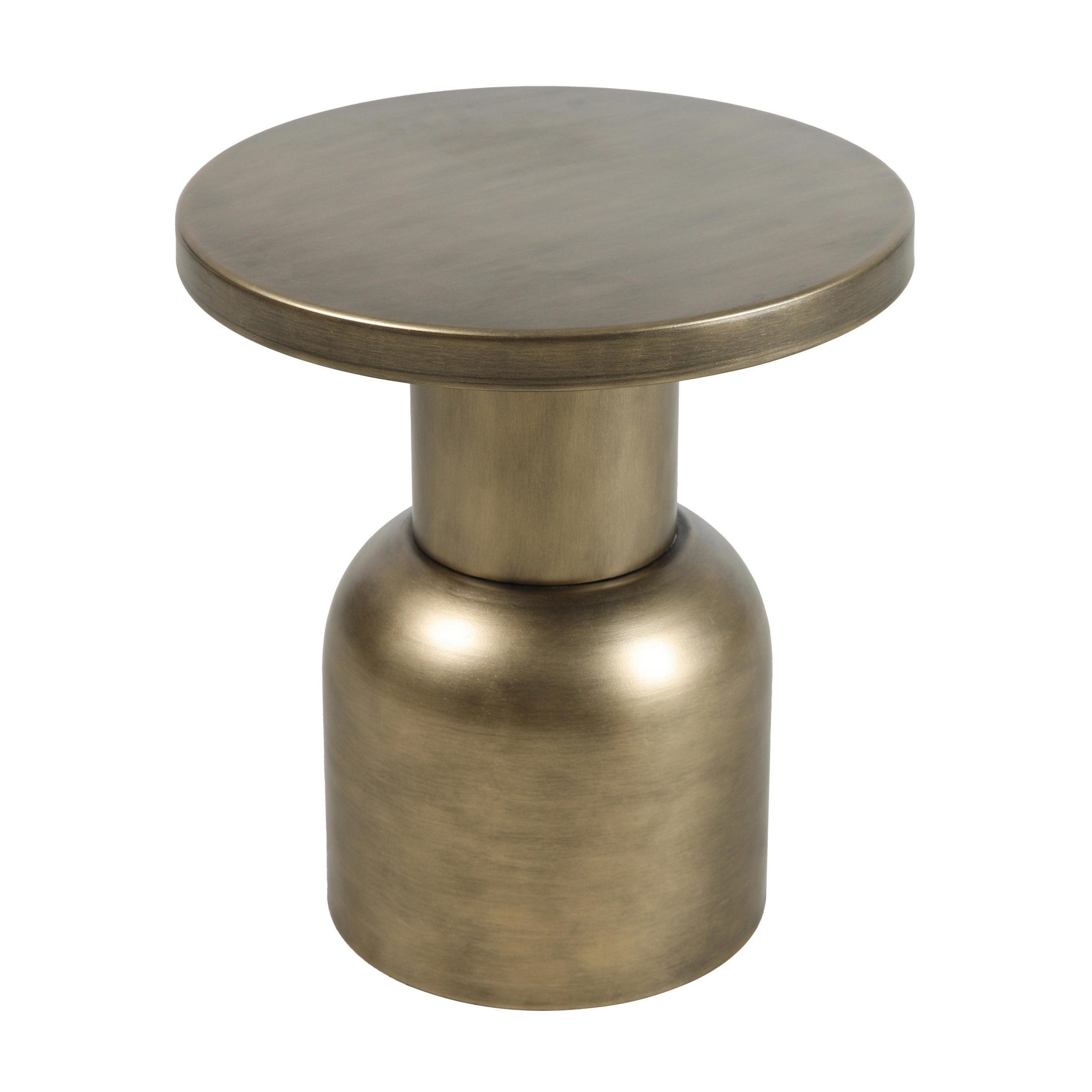COUCHTISCH, Gold - Gelb, Metall (60/60/43.5cm) - Oviala