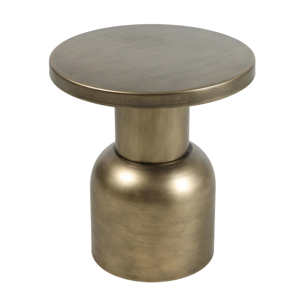 COUCHTISCH, Gold - Gelb, Metall (60/60/43.5cm) - Oviala
