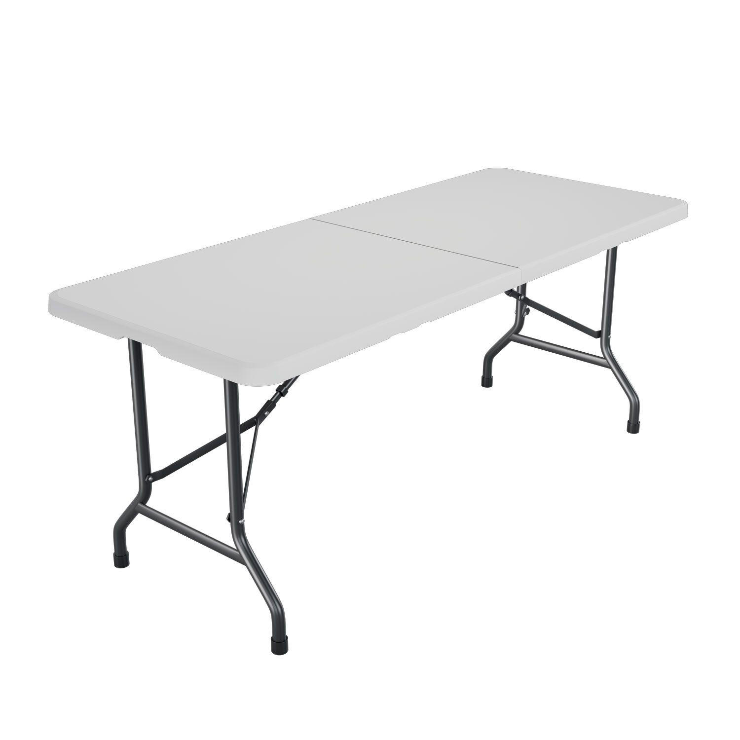 GARTENTISCH Easyfold klappbar weiß - Weiß, Kunststoff (180/74/74cm) - Juskys