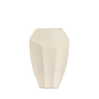 VASE Cordoba Weiß 30/13/45 cm - Creme, Metall (45cm) - Light & Living