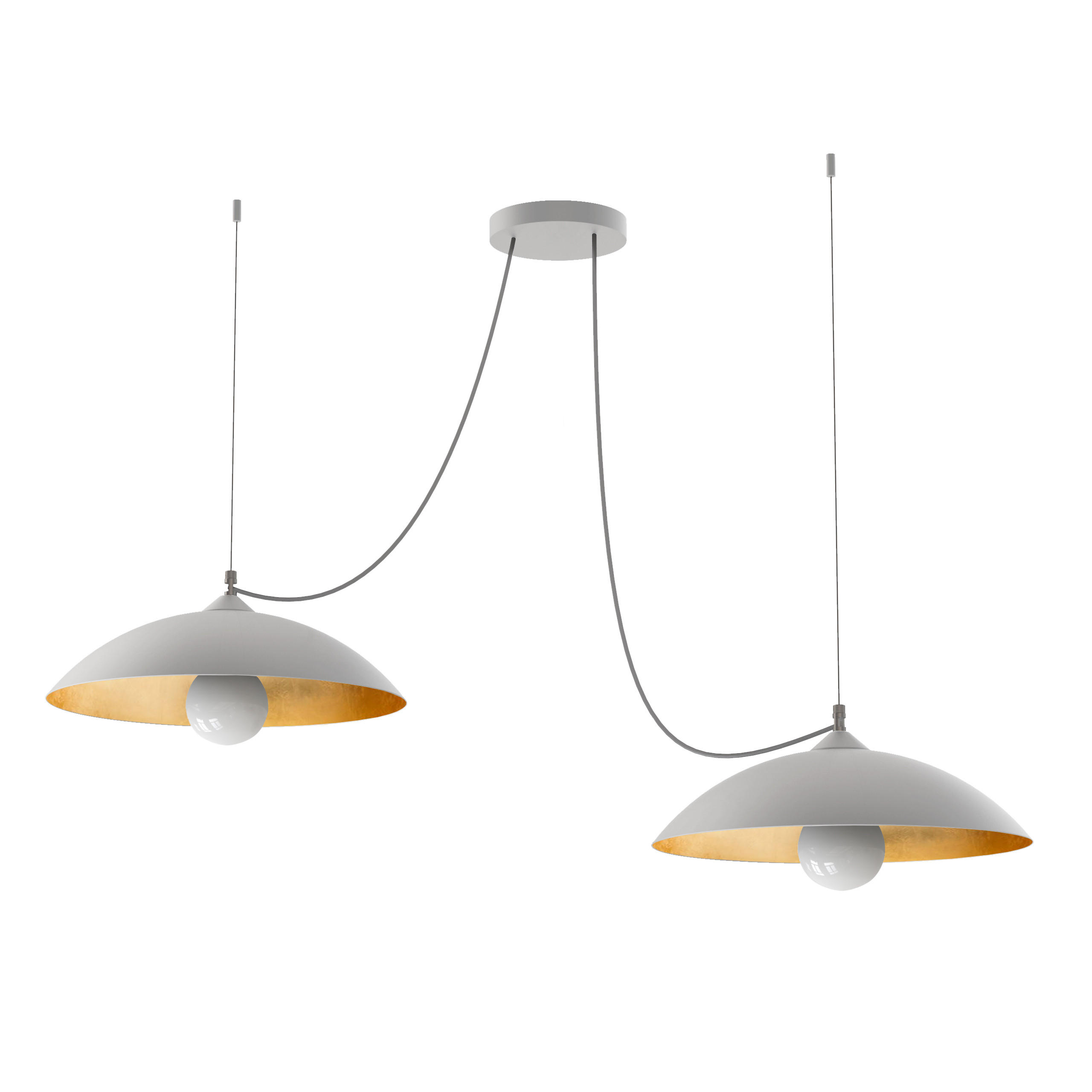 HÄNGELEUCHTE - Goldfarben, Metall (40/40/9cm) - Lumicom