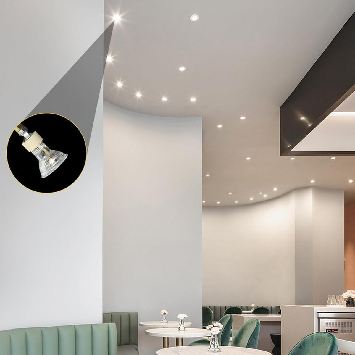 LEUCHTMITTEL Zivoltarae 5/5/5.4 cm - Weiß, Metall (5/5.4cm) - ZMH