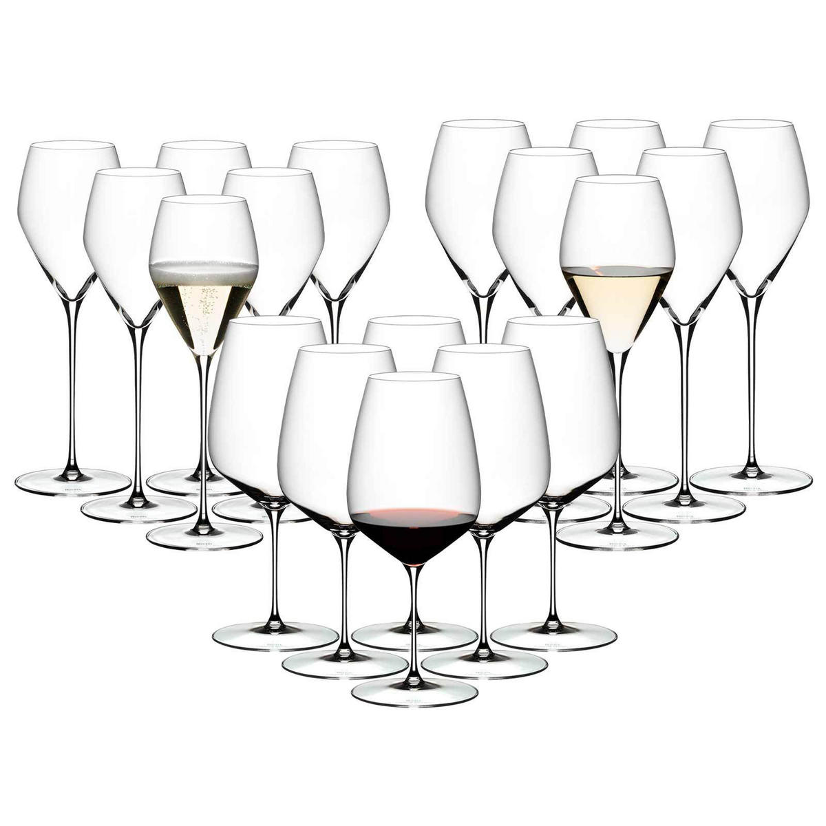 WEIN- UND SEKTGLÄSER Veloce transparent 18er Set - Transparent, Glas - Riedel