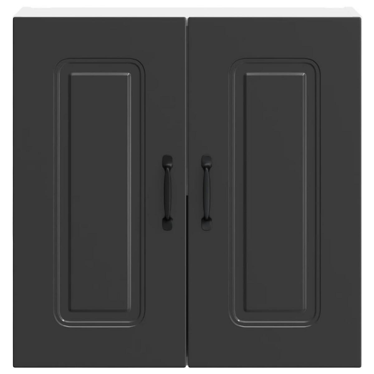 KÜCHEN-HÄNGESCHRANK Schwarz Holzwerkstoff - Schwarz, Holzwerkstoff (31/60/60cm) - vidaXL