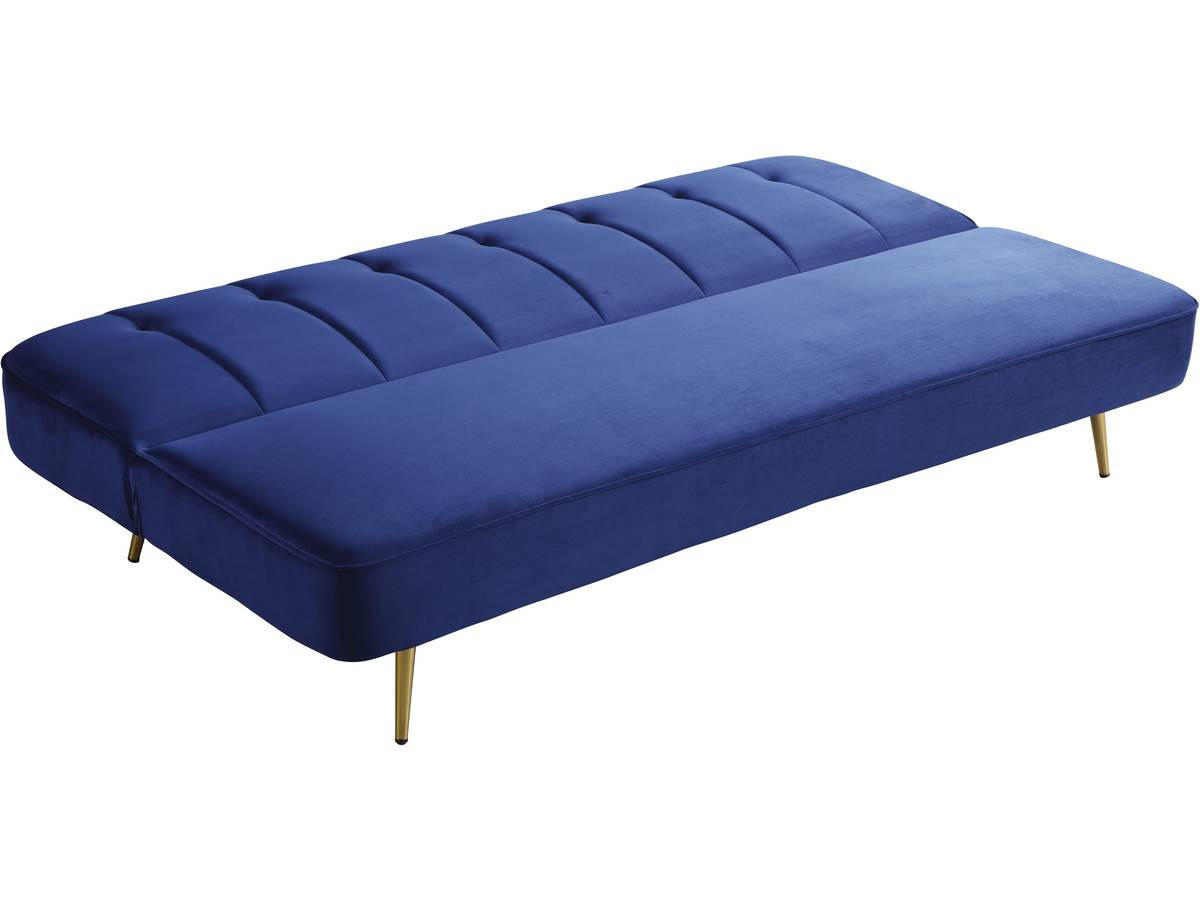 SCHLAFSOFA James Dunkelblau - Dunkelblau, Textil/Metall (180/75/83cm) - Habitat Garten