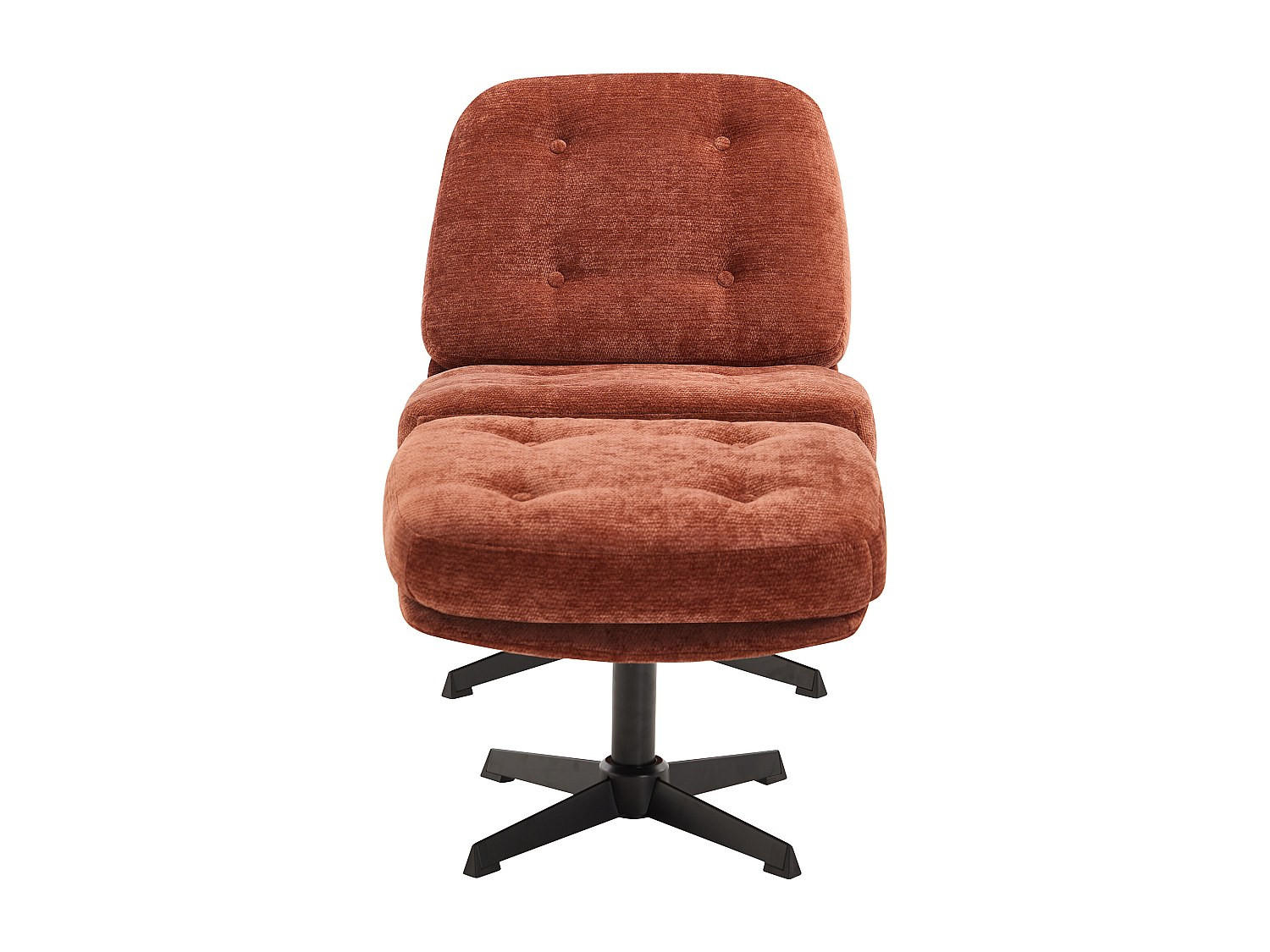 SESSEL mit gerader Rückenlehne - 1 Person - stoff - terracotta Tolozi - Terracotta, Textil (64/75.5/81cm) - Vente-Unique