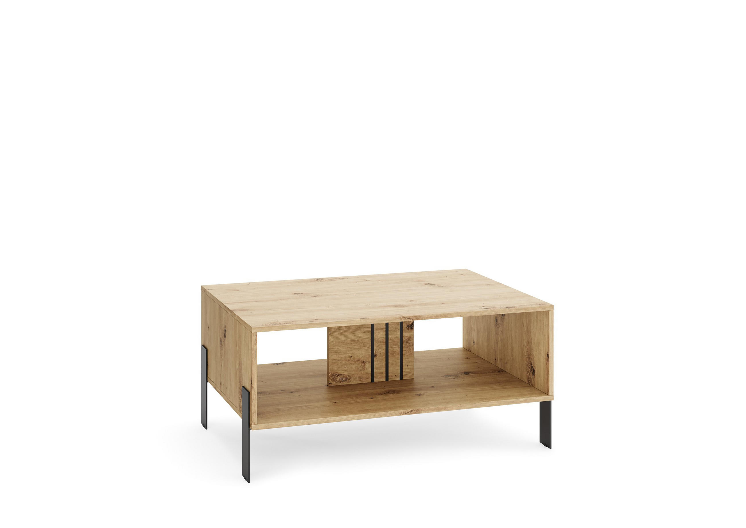 Masseno Couchtisch Eiche Artisan 100x47x55 cm