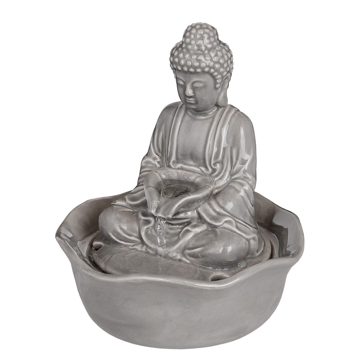 TISCHBRUNNEN Balance - Grau, Keramik (21/24/21cm) - Butlers