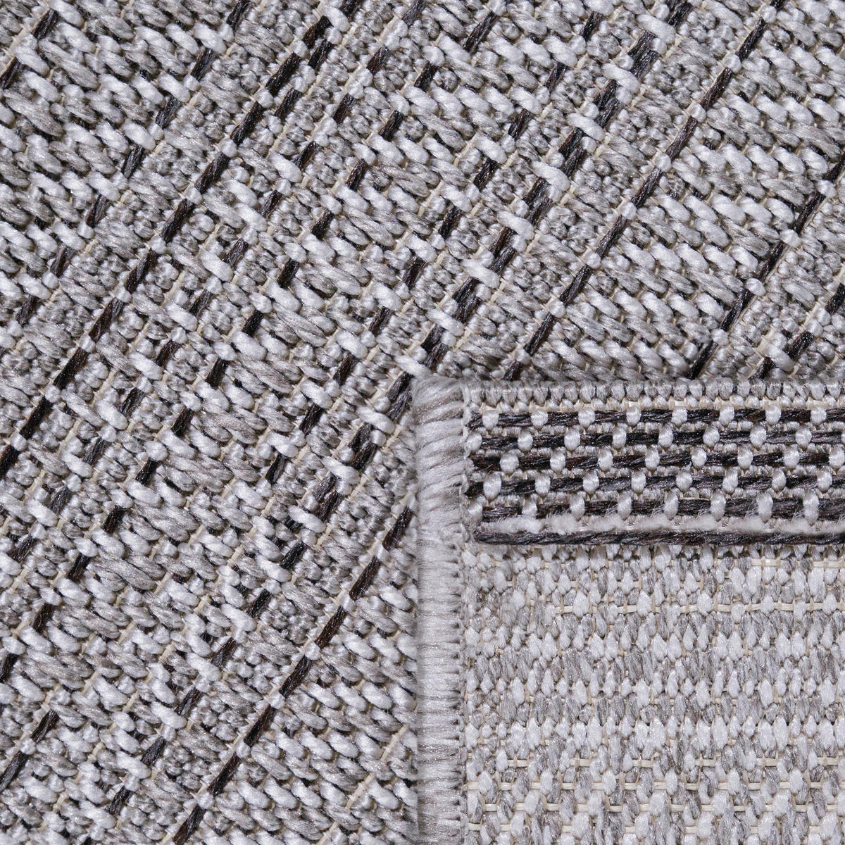 OUTDOORTEPPICH 140/200 cm Waregem 625 - Grau, Textil (140/200cm) - Paco Home