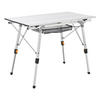 CAMPINGTISCH Picco faltbar silber - Silberfarben, Metall (90/52/68cm) - Juskys