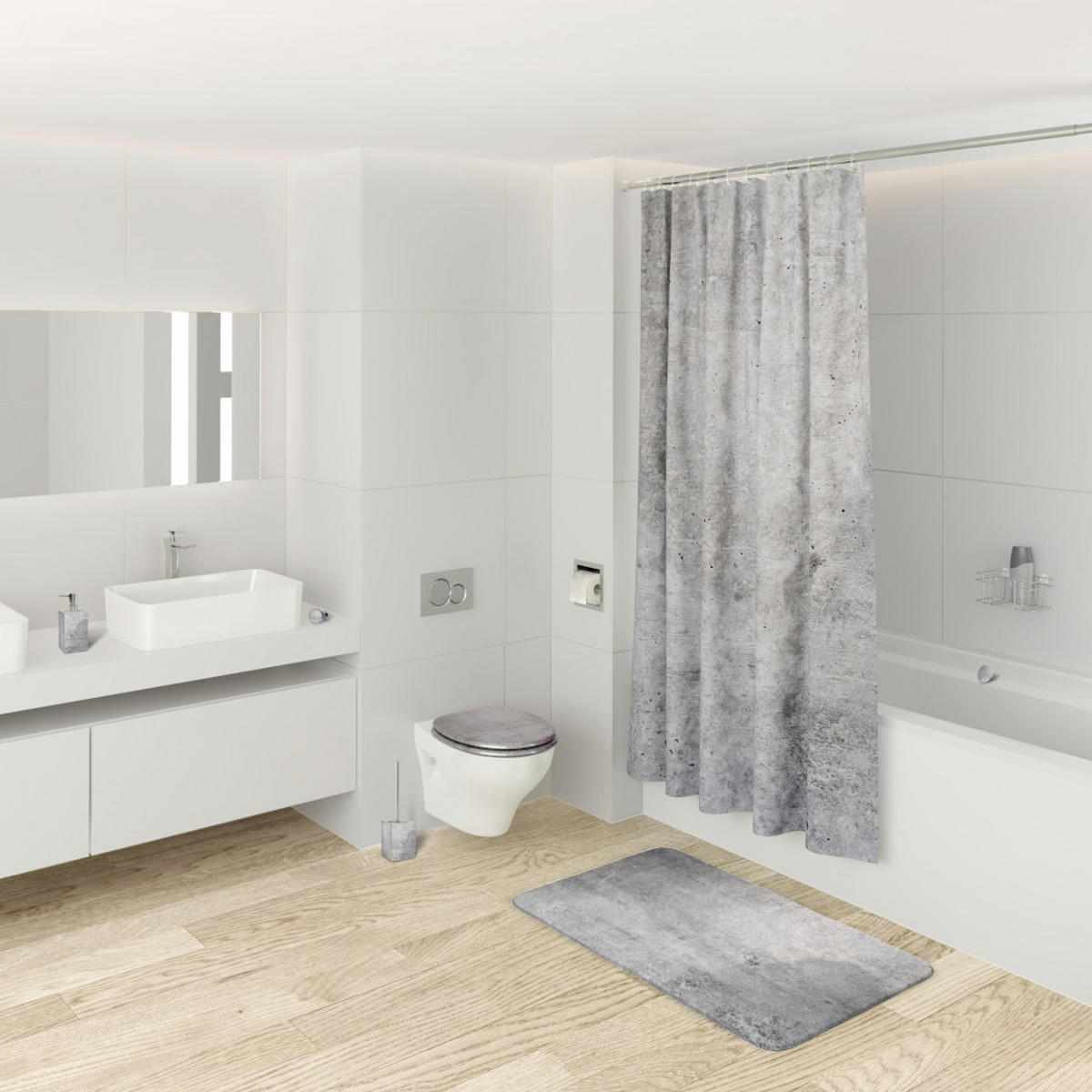 WC-SITZ Beton - Grau, Holzwerkstoff (38/6/47cm) - Sanilo