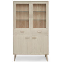 VITRINE Eiche massiv - Eichefarben, Holz/Holzwerkstoff (110/187/40cm) - Furnhouse
