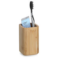 ZAHNPUTZBECHER Bambus 7/7/11,4 cm - Naturfarben, Holz (7/11.4/7cm) - ZELLER