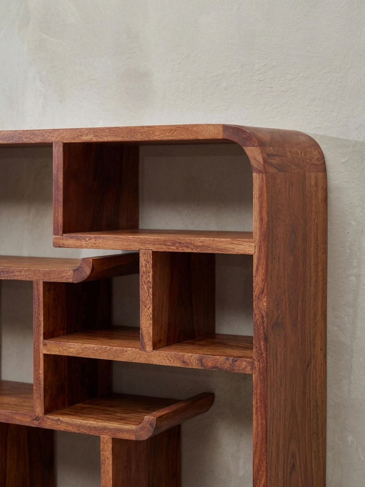 WANDREGAL Massivholz Modern Stil Elegant - Braun, Holz (80/55/12cm) - KADIMA DESIGN