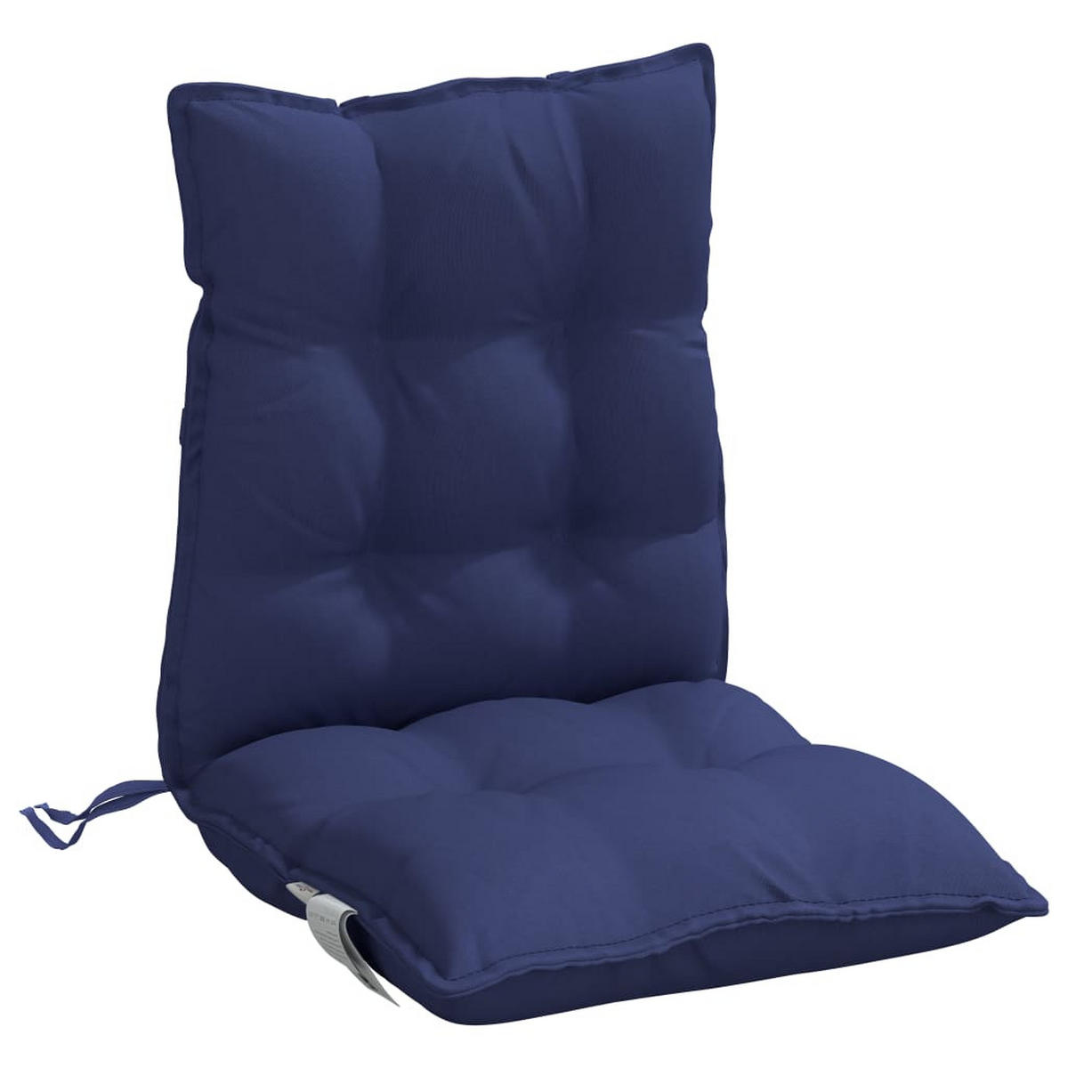 NIEDRIGLEHNER-AUFLAGEN 4 Stk. Marineblau Oxford-Gewebe - Blau, Textil (50/7/100cm) - vidaXL