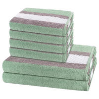 FROTTIERSET Harmony 6-teilig - Hellgrün, Textil (50/100cm) - Ross