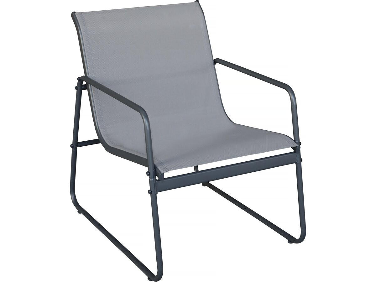 LOUNGEGARNITUR Fortaleza 4-Sitzer Hellgrau - Hellgrau, Glas/Metall - Habitat Garten