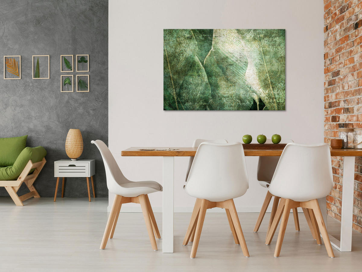 KUNSTDRUCK Grün 120/80 cm - Grün, Textil (120/80cm) - KUNSTLOFT