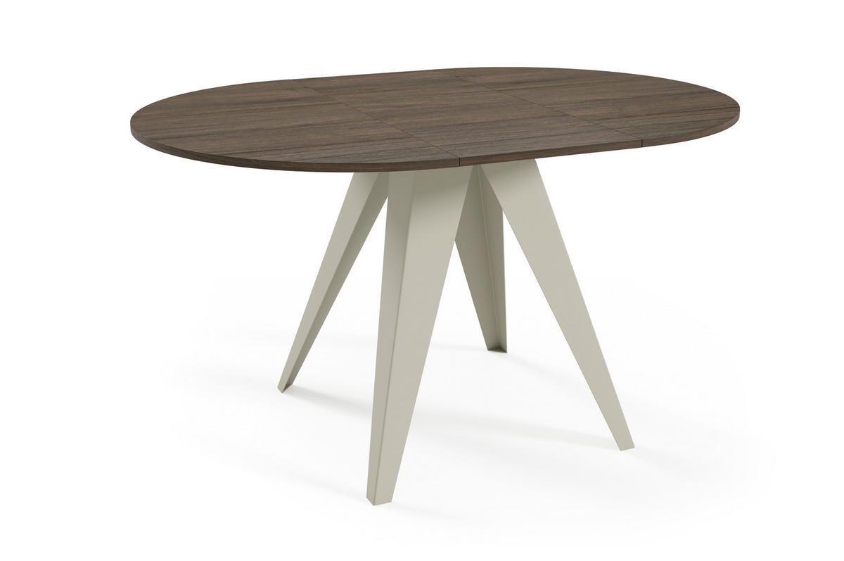 ESSTISCH Gerda - Kaschmir/Beige, Holzwerkstoff/Metall (90/90/76cm) - Meblini