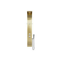 DUSCHSÄULE - 20 cm x 45 cm - metall - goldfarben Josta - Goldfarben, Metall (20/150/45cm) - Vente-Unique