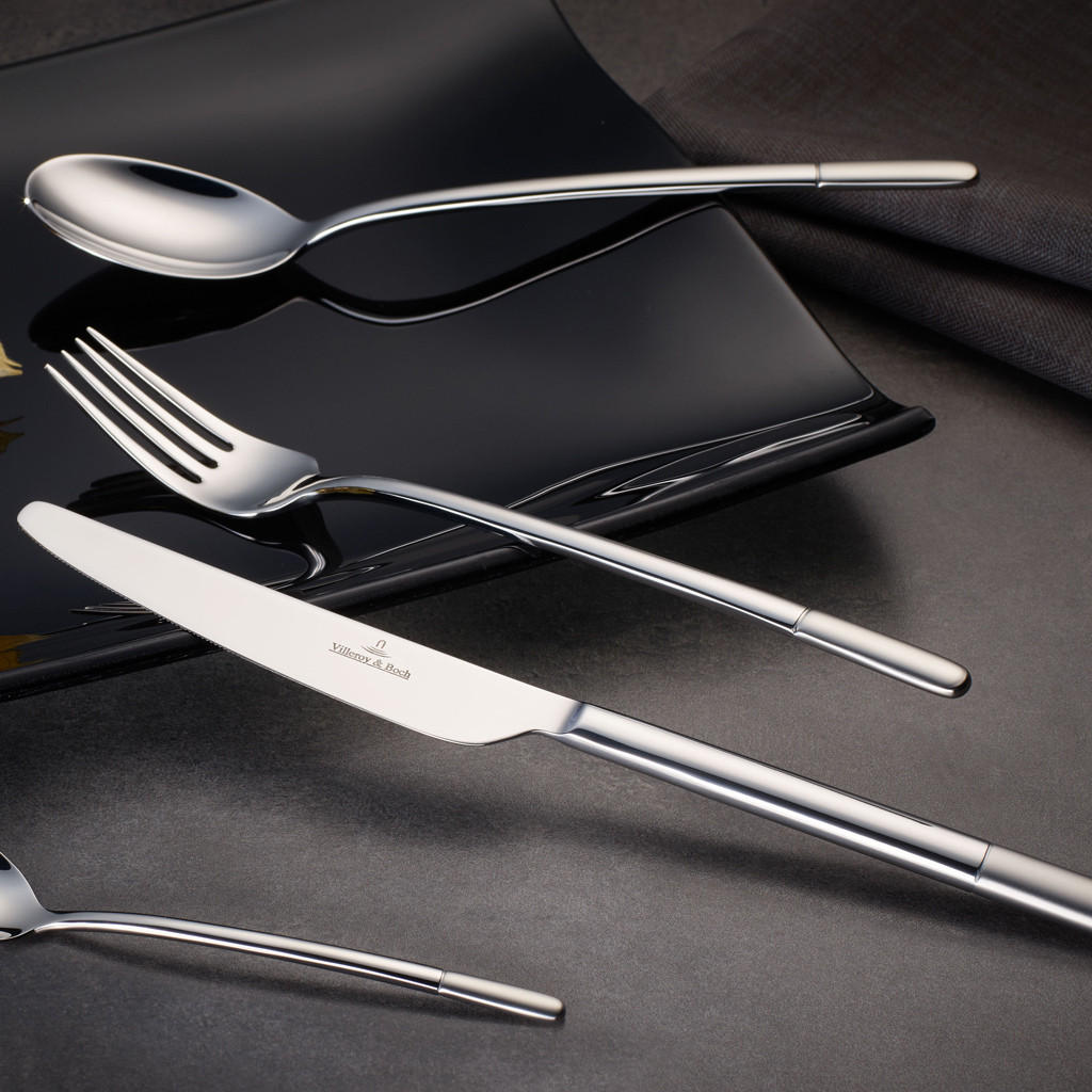 TAFELBESTECK Ella silber 30er Set - Silberfarben, Metall - Villeroy & Boch