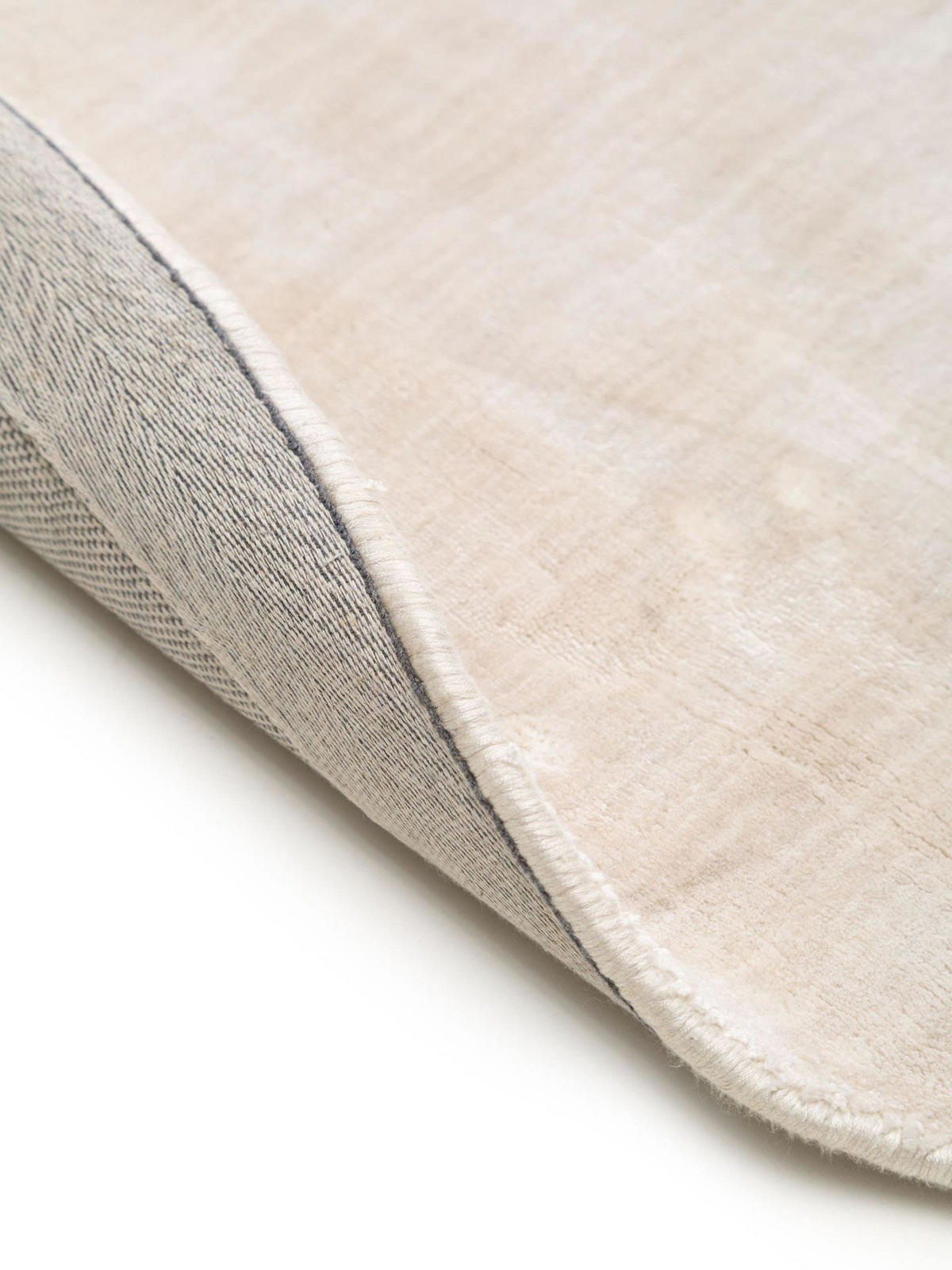TEPPICH Viskoseteppich Nela Beige - Beige, Textil (150/1cm) - KUNSTLOFT