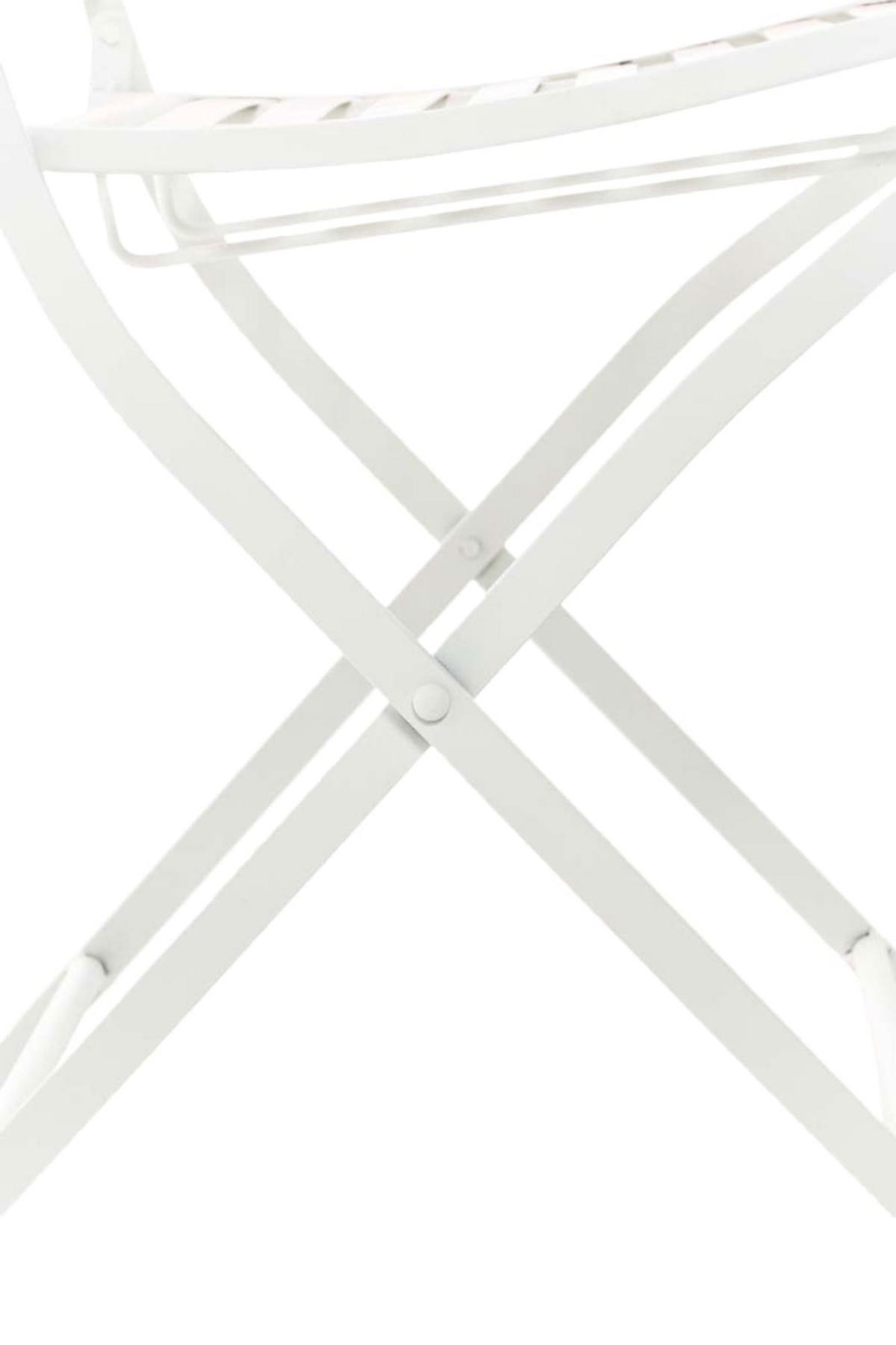 STÜHLE Sidan - 2er Set weiß - Weiß, Metall (42/91.5/49cm) - TPFGarden