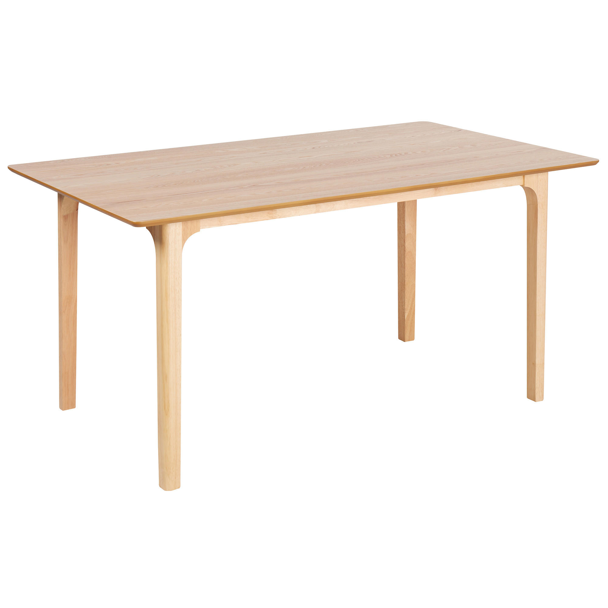 ESSTISCH Holz hellbraun 160/90 cm Delmas - Hellbraun, Holzwerkstoff (160/90/77cm) - Beliani