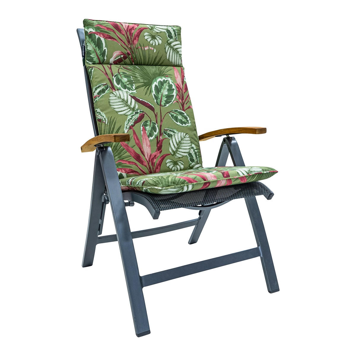 GARTENSTUHLKISSEN Cala 120/50 cm 4er-Set - Grün, Textil (50/8/120cm) - Madison