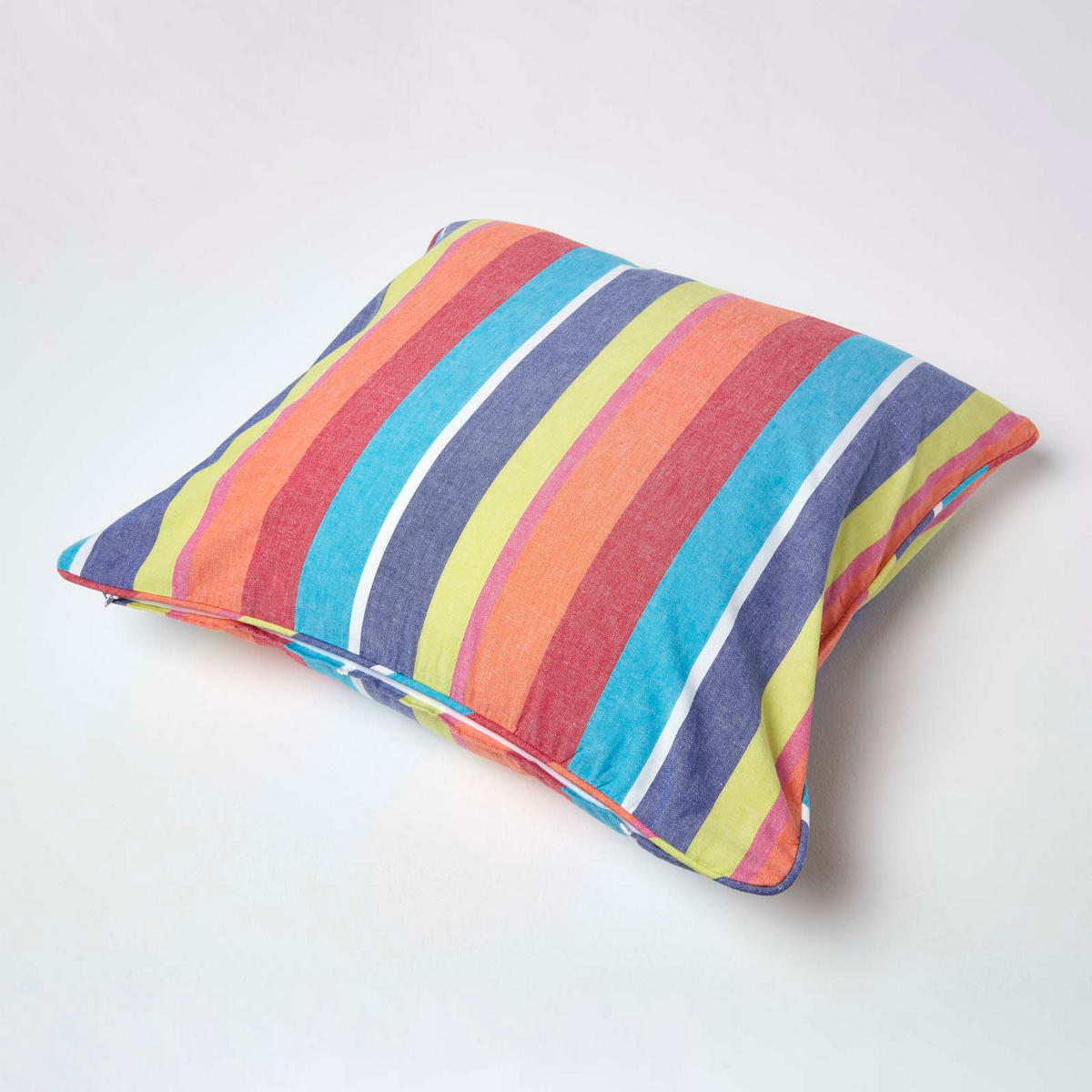 KISSENHÜLLE bunt gestreift 60/60 cm - Multicolor, Textil (60/60cm) - Homescapes