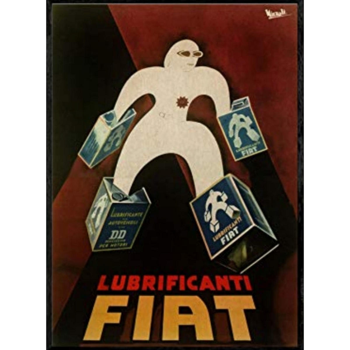 POSTER Fiat Schmiermittel A3 Rahmenlos - Klar, Papier (29.7/5/42cm) - Nacnic