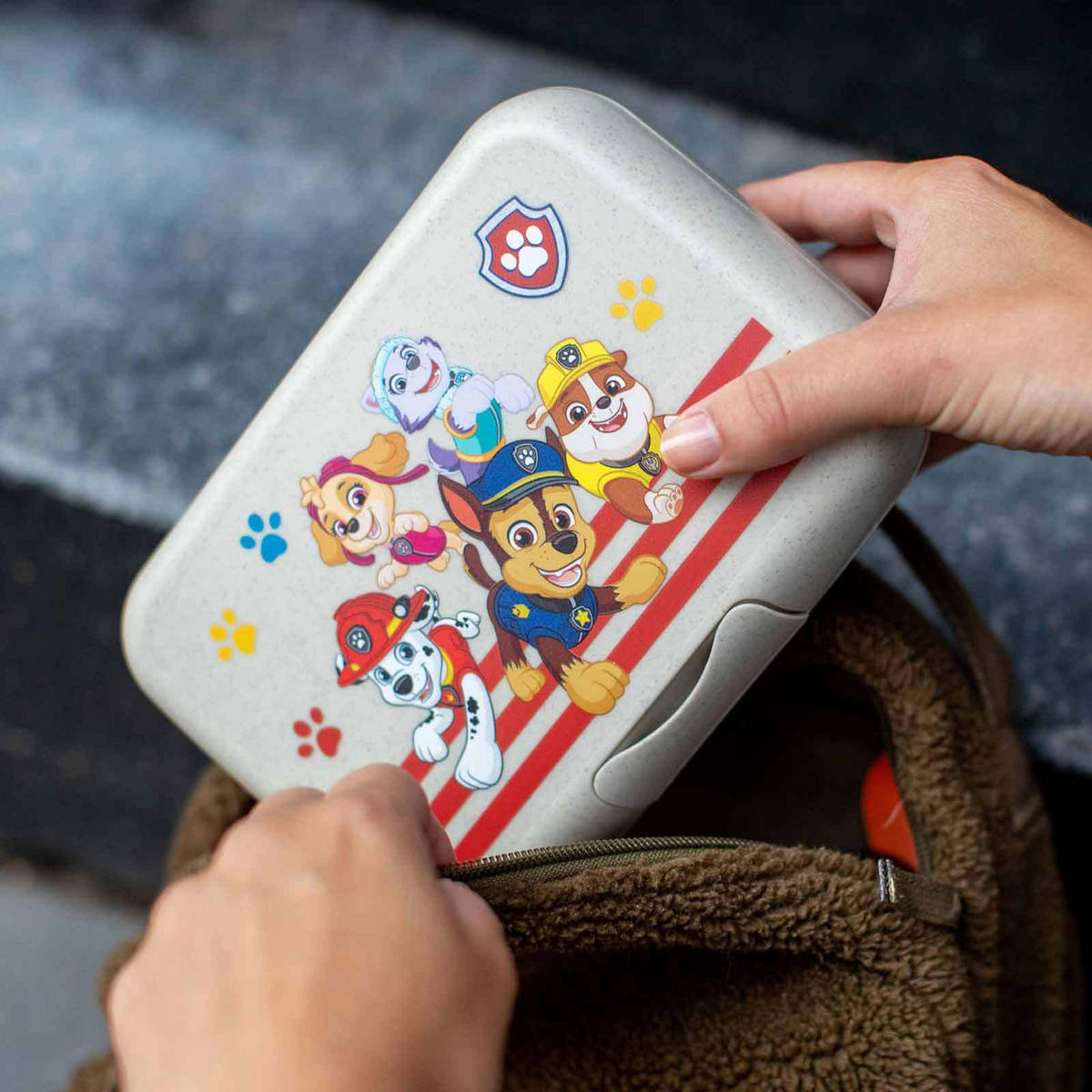 LUNCHBOX Candy Paw Patrol organic sand 19 x 13,5 x 6,5 cm - Beige/Multicolor, Kunststoff (13.5/6.5/19cm) - Koziol