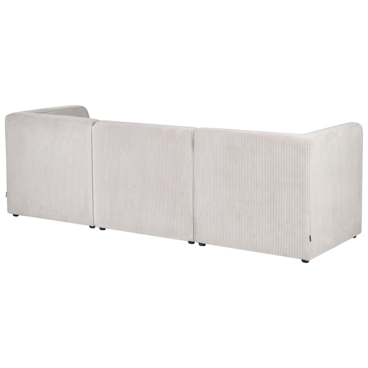 MODULÁRNÍ POHOVKA 3-místná Béžová Manšestr Lemvig - béžová, textil (250/78/83cm) - Beliani