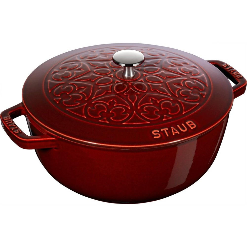 TOPF Burgunderrot 33.1/26.7/16.7 cm 405022950 - Bordeaux, Metall (26cm) - Staub