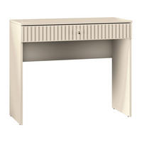 SCHMINKTISCH Caletto Beige 92 cm - Beige/Goldfarben, Holzwerkstoff/Metall (40/91.6/78cm) - Selsey
