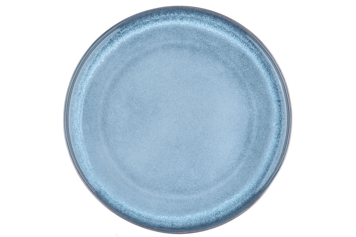 SERVIERPLATTE Genesis Ø33cm - Meer - Blau, Keramik (33/3.5/33cm) - Björn