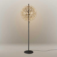 LED-STEHLAMPE Atom Gold Ø 70cm - Goldfarben, Metall (70/70/208cm) - s.luce