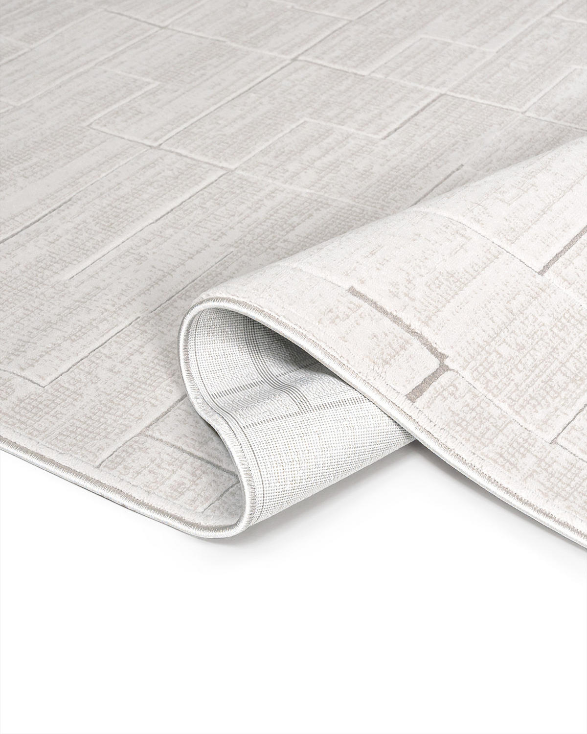 TEPPICH Alin Crema Mazovia 120x170cm Creme Geometrisch Kurzflor - Creme, Textil (120/170cm) - Mazovia