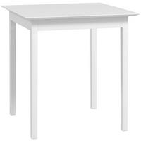 JÍDELNÍ stůl 75/75/76 cm bílý ze dřeva pro 2 osoby v rustikálním stylu - bílá, dřevo (75/75/76cm) - OKWISH